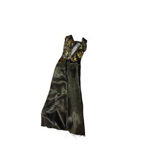 Monster High Clawdeen For A Doll Black & Gold Replacement Dress Only